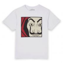 Money Heist Dali Mask Close Up Unisex T-Shirt - White - XXL