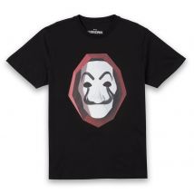 Money Heist 3-D Dali Mask Unisex T-Shirt - Black - L