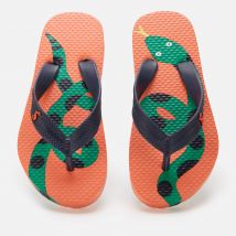 Joules Kids' Lightweight Summer Sandals - Orange Snake - UK 9 Kids