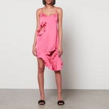 Marques Almeida Women's Slip Dress With Flounces - Pink - UK 8