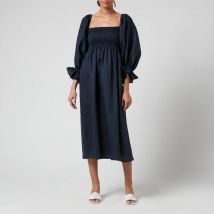 Sleeper Women's Atlanta Linen Dress - Navy