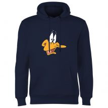 Looney Tunes Daffy Duck Face Hoodie - Navy - XXL