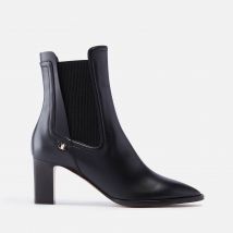 Ferragamo Women's Toren 70 Leather Heeled Boots - UK 4