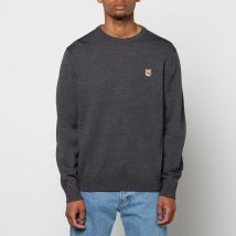 Maison Kitsuné Unisex Fox Head Patch Regular Jumper - Anthracite Melange - L