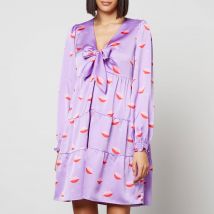 CRAS Rachelcras Printed Satin Dress - EU 40/ UK 12