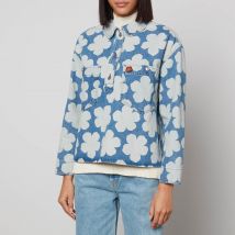 KENZO Floral-Print Denim Shirt - S