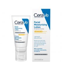 CeraVe Crème hydratante visage SPF50 peaux normales à sèches 52ml
