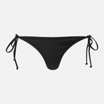 Ganni Women's Tie Bikini Bottoms - Black - EU 32/UK 4