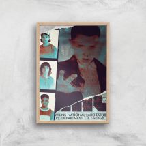 Impression d'Art Laboratoire national Stranger Things - A2 - Wooden Frame