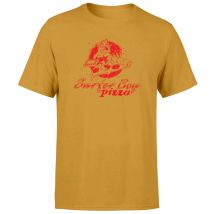 T-Shirt Unisexe Stranger Things Surfer Boy Pizza - Moutarde - L