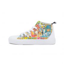 Akedo x Batman Classic Kids' White Signature High Top - UK Kids 12 / EU30.5