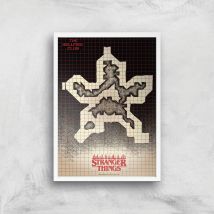 Impression d'art Stranger Things - A2 - White Frame
