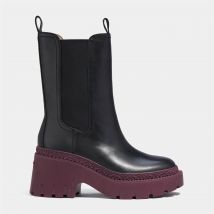 Coach Alexa Leather Heeled Chelsea Boots - UK 3