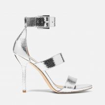 MICHAEL Michael Kors Women's Amal Metallic Leather Heeled Sandals - UK 5