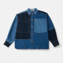 See By Chloé Oversized Patchwork Denim Shirt - S
