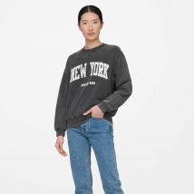 Anine Bing Ramona Organic Cotton-Jersey Sweatshirt - S