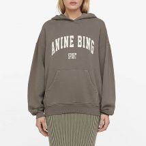 Anine Bing Harvey Cotton-Blend Hoodie - M