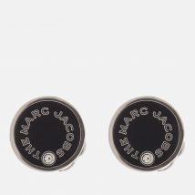Marc Jacobs The Medallion Silver-Tone, Resin and Crystal Earrings