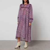 Marant Etoile Greila Floral-Print Cotton-Chiffon Midi Dress - FR 36/UK 8