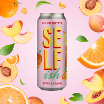 Sparkling Prebiotic Drink – Peach & Orange (12 x 330ml Cans)
