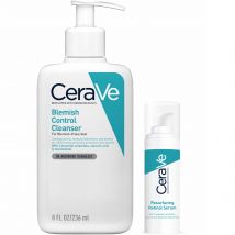 CeraVe Duo Gel moussant anti-imperfections & Sérum rétinol anti-marques