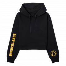 Borderlands Women's Cropped Hoodie - Black - XS - Noir