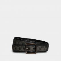 Coach Harness Reversible Logo-Jacquard and Leather Belt - 44