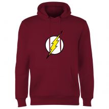 Justice League Flash Logo Hoodie - Burgundy - L