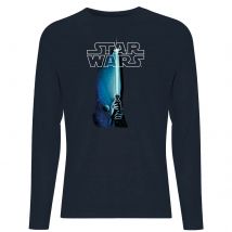 Star Wars Classic Lightsaber Men's Long Sleeve T-Shirt - Navy - XS