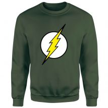Justice League Flash Logo Sweatshirt - Green - XL