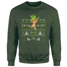 Pokemon Chespin Pull de Noël - Vert - S - Vert Citron