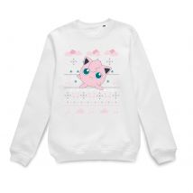 Pokemon Jigglypuff Pull de Noël - Blanc - S - Blanc