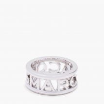 Marc Jacobs Silver-Tone Logo Ring - 6