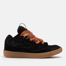 Lanvin Men's Curb Leather, Suede and Mesh Trainers - UK 9
