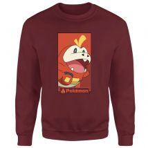 Pokemon Fuecoco Sweatshirt - Bordeaux - M - Bordeaux