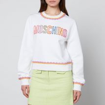 Moschino Logo-Detailed Cotton-Jersey Sweatshirt