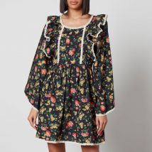 Batsheva X Laura Ashley Rhys Floral-Print Cotton Mini Dress - US 6/UK 10