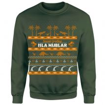 Seasons Greetings From Isla Nublar Sweatshirt - Green - L