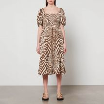 Barbour X House of Hackney Martello Zebra-Print Lyocell Dress - UK 10