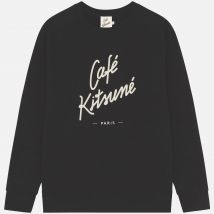 Café Kitsuné Logo-Print Cotton-Jersey Sweatshirt - XS