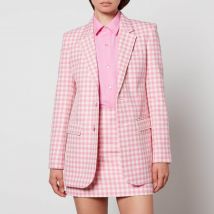 AMI Checkered Cotton and Wool-Blend Blazer - FR 38/UK 10