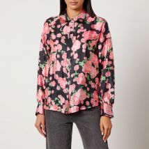 Cras Ginacras Flower-Printed Satin Shirt - EU 36/UK 8