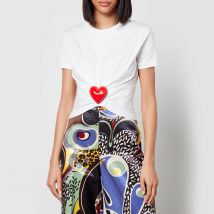 Moschino Heart-Detailed Cotton-Jersey T-Shirt - IT 38/UK 6