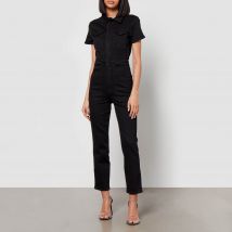 Good American The Fit For Success Stretch-Denim Jumpsuit - XS