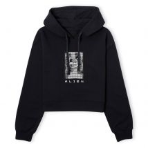 Alien X-Ray Hugger Women's Cropped Hoodie - Black - XS - Noir