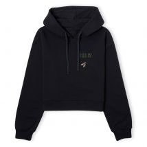 The Fly Giant Fly Women's Cropped Hoodie - Black - XS - Noir