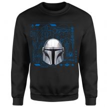 Star Wars The Mandalorian Schematics Sweatshirt - Black - XS