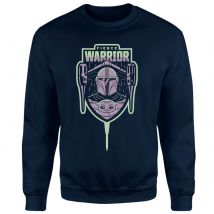 Star Wars The Mandalorian Fierce Warrior Sweatshirt - Navy - XS