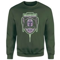 Star Wars The Mandalorian Fierce Warrior Sweatshirt - Green - XS