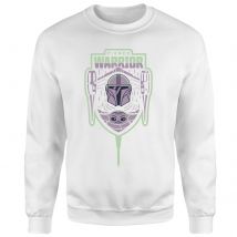 Star Wars The Mandalorian Fierce Warrior Sweatshirt - White - L